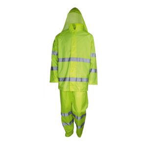 GALAXY ΑΔΙΑΒΡΟΧΟ ΚΟΣΤΟΥΜΙ PVC ΜΕ ΚΟΥΚΟΥΛΑ RAIN PLUS HI-VIS